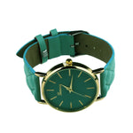 New Style Faux Ladies Casual Leather Quartz Watch