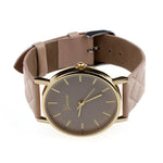 New Style Faux Ladies Casual Leather Quartz Watch