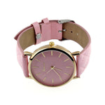 New Style Faux Ladies Casual Leather Quartz Watch