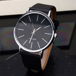 New Men's Leather Casual Watch