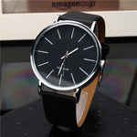 New Men's Leather Casual Watch