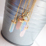 New Crystal Long Chain Necklace