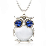 Women Sweater Chain Necklace Owl Design