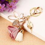 Cloth Flower Key Ring For Lady Couple Bag