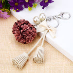 Cloth Flower Key Ring For Lady Couple Bag