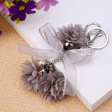 Cloth Flower Key Ring For Lady Couple Bag