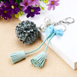 Cloth Flower Key Ring For Lady Couple Bag