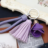 Cloth Flower Key Ring For Lady Couple Bag