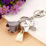 Cloth Flower Key Ring For Lady Couple Bag