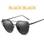 Vintage Style Rose Gold Mirror Sunglasses