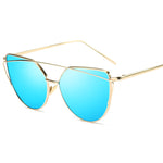 Vintage Style Rose Gold Mirror Sunglasses