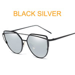 Vintage Style Rose Gold Mirror Sunglasses