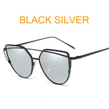 Vintage Style Rose Gold Mirror Sunglasses