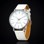 New Men's Leather Casual Watch