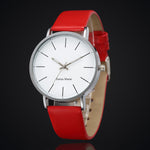 New Men's Leather Casual Watch